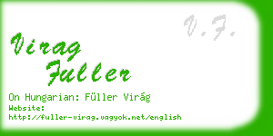 virag fuller business card